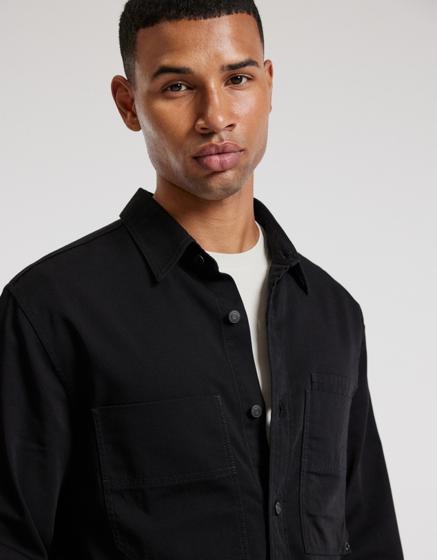 Calibre - Cotton Double Pocket Shirt Black