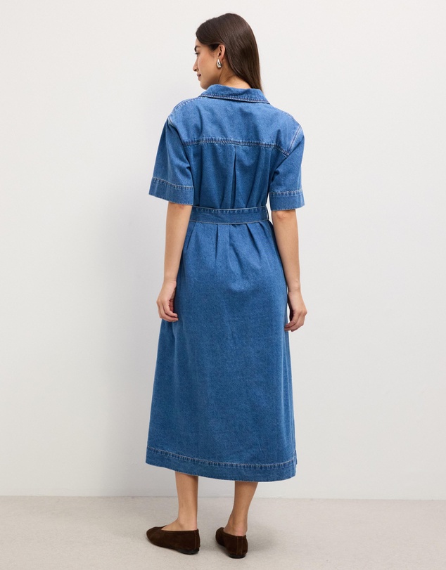 The Fated - Kate Denim Midi Dress