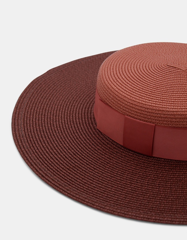 Morgan & Taylor - Domino Racewear Boater in Rose Pink