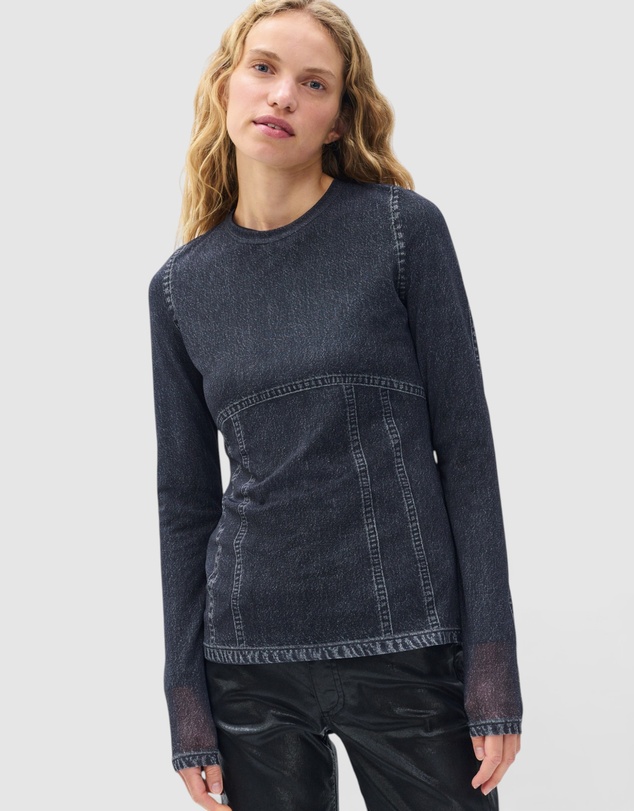 rag & bone - rb Miramar Mesh Long Sleeve Tee
