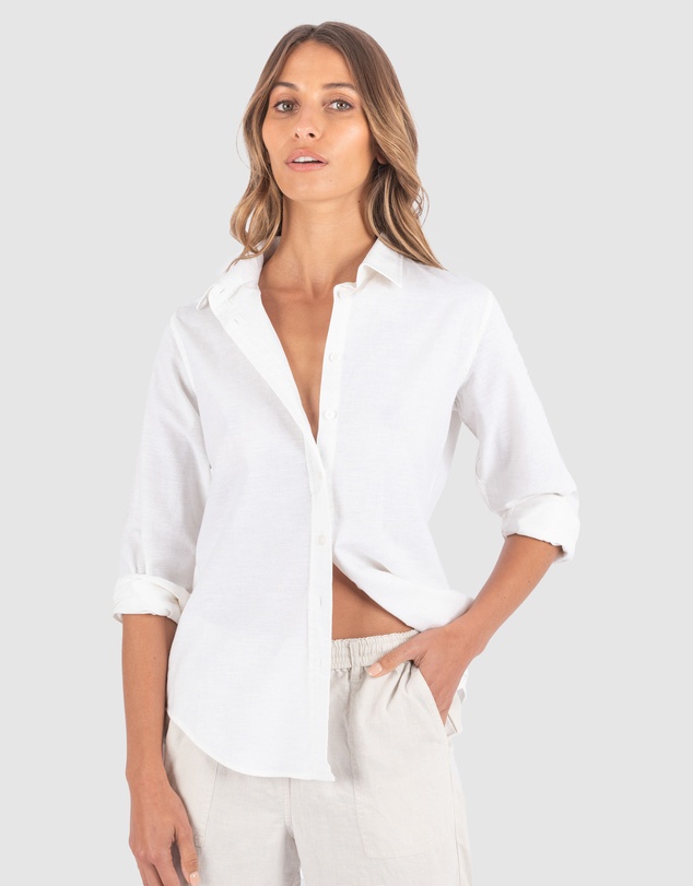 CAMIXA - Essy White Linen Shirt
