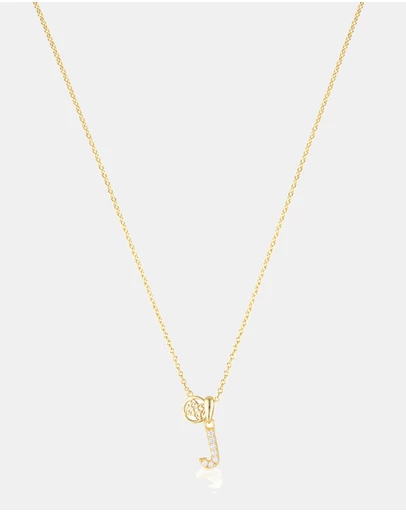 Georgini - Georgini Luxury Letters J Initial Pendant Gold