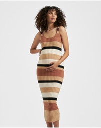 Ripe Maternity - Sarah Stripe Knit Dress