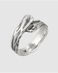 Kuzzoi - ICONIC EXCLUSIVE - Exclusive Ring Male Organic 925 Sterling Silver Oxidized