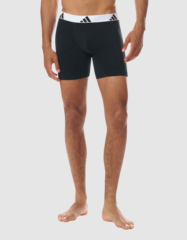 adidas Sportswear - 3 Pack Active Flex Cotton Boxer Brief Underwear