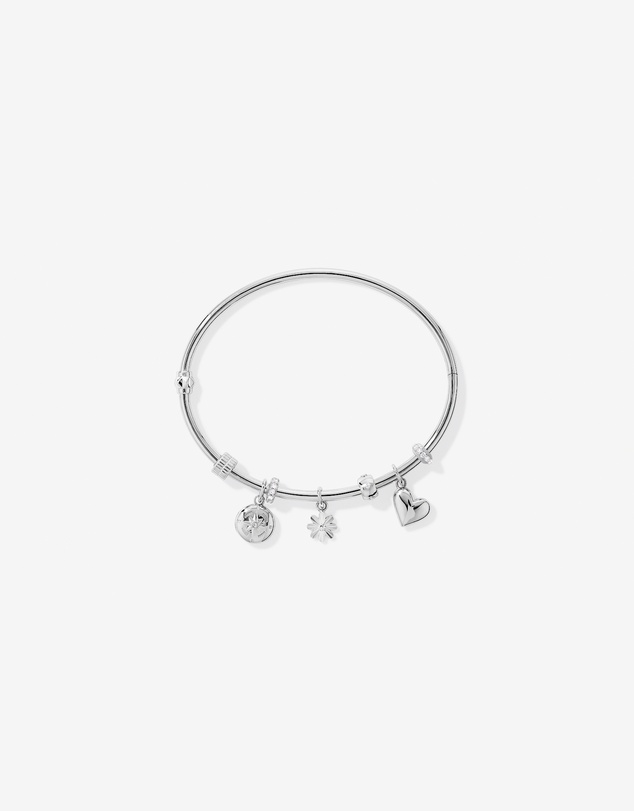 Michael Hill - Ribbed Pendant Spacer in Sterling Silver