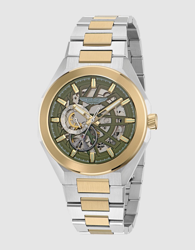 Aston Martin - TKS 42mm Bertelli Green Two Tone Steel Bracelet Watch
