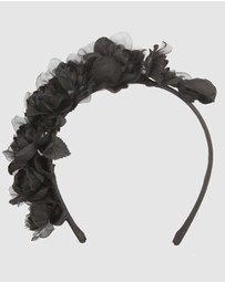 Max Alexander - Black Flowers Fascinator