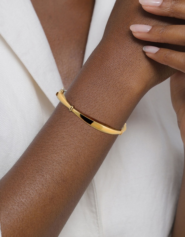 Elli Jewelry - Bracelet Women Elegant Bicolor 925 Sterling Silver Gold Plated