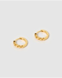 Izoa - Zara Star Huggie Earrings