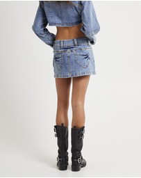 Insight - Roxy Mini Denim Skirt