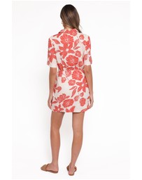 Petal & Pup - Leyton Mini Dress - Red Floral