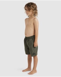 Billabong - Boys 0 7 All Day Overdye Layback Boardshorts 13