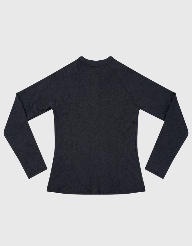 Aqua Blu Kids - Stepping Stones Black Long Sleeve Rash Vest - Teens