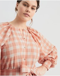 Witchery - Check Shoulder Shirt Dress