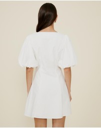 The Fated - Puff Sleeve Mini Dress