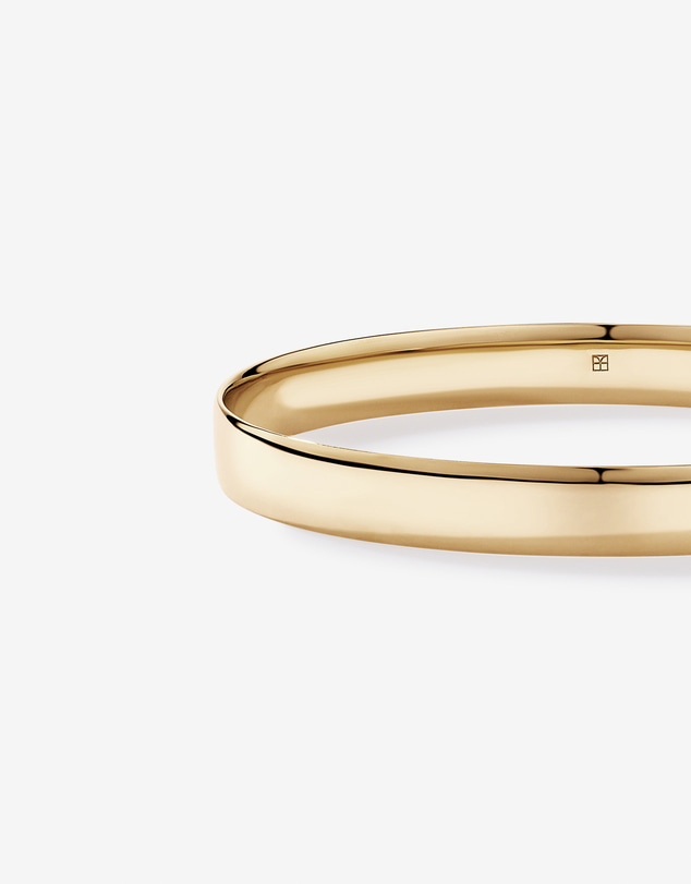 Michael Hill - Wide Oval Bangle in 18kt Gold Vermeil