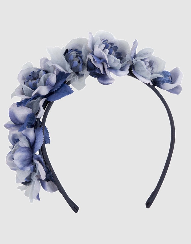 Max Alexander - Blue Flowers Fascinator