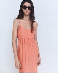 M.N.G - Girly Midi-Dress with Cut-Out