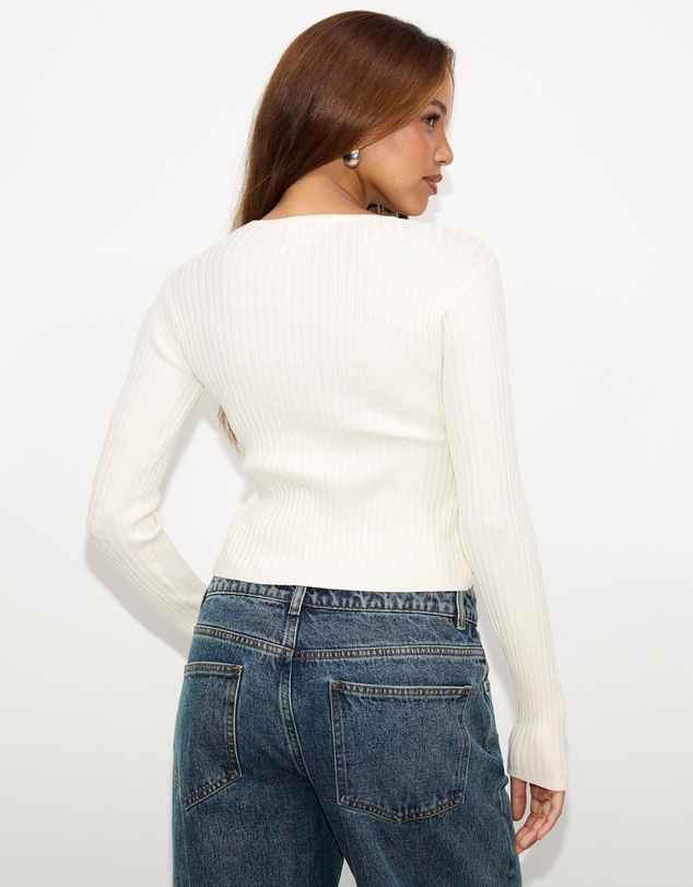 Dazie - Tessa Cropped Knit Cardigan