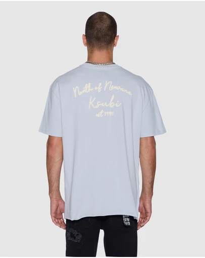 Ksubi - Salud Biggie SS Tee Blue Mist