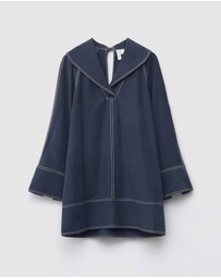 & Other Stories - Sailor Collar Mini Dress