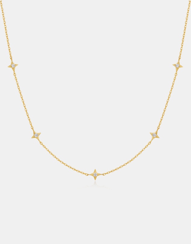 Ania Haie - Ania Haie Gold Stars Station Necklace
