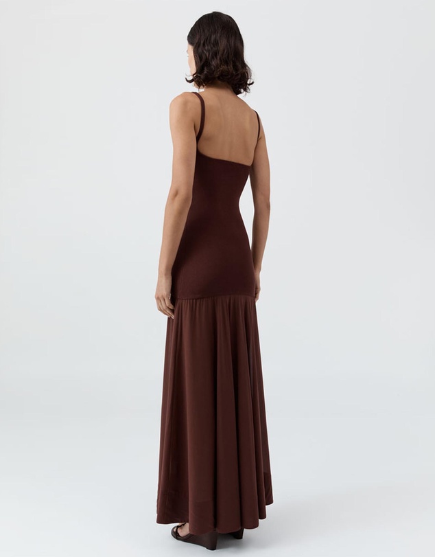 St. Agni - Sheer Silk Circle Hem Dress