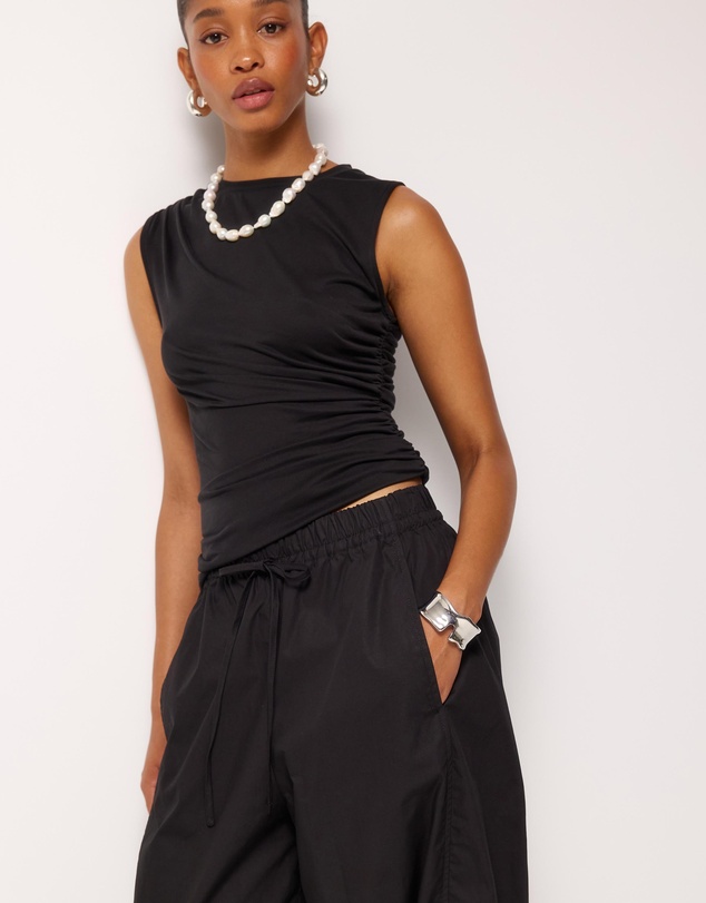 AERE - Organic Cotton Barrel Leg Pants