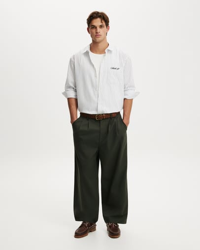 WHITE STRIPE EMB