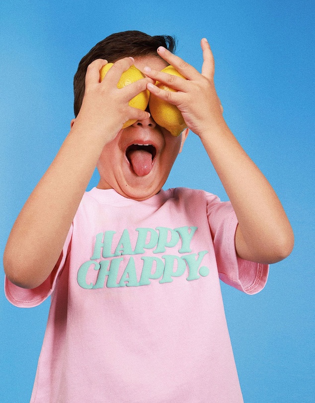 Skwosh - Happy Chappy Kids Slang Tee in Musk