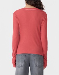 Bassike - Sheer Rib LS T-Shirt