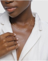 Elli Jewelry - Necklace Crystal Circle 925 Sterling Silver Gold-Plated