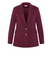 City Chic - Plus size Halle Blazer - dark cherry