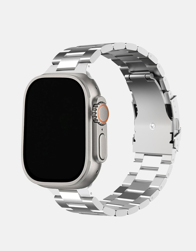 Friendie - Stainless Steel Link Bracelet Band (Ultra Style) - Sydney Ultra - Apple Watch Compatible