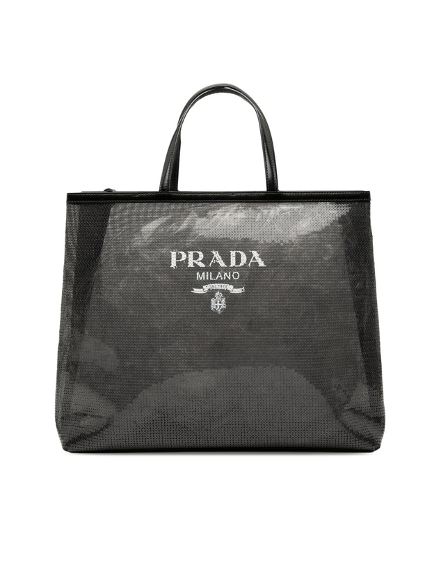 Pre-Loved by Azura Reborn - Pre-Loved Large Sequined Mesh Logo Tote