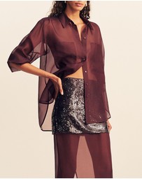 Shona Joy - Tibby Silk Organza Shirt