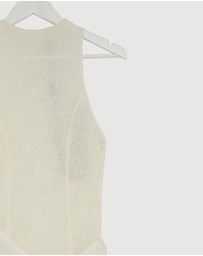 Revibe - Repaired CHANCERY Layla High Neck Lace Panelled Maxi Dress - AU 8