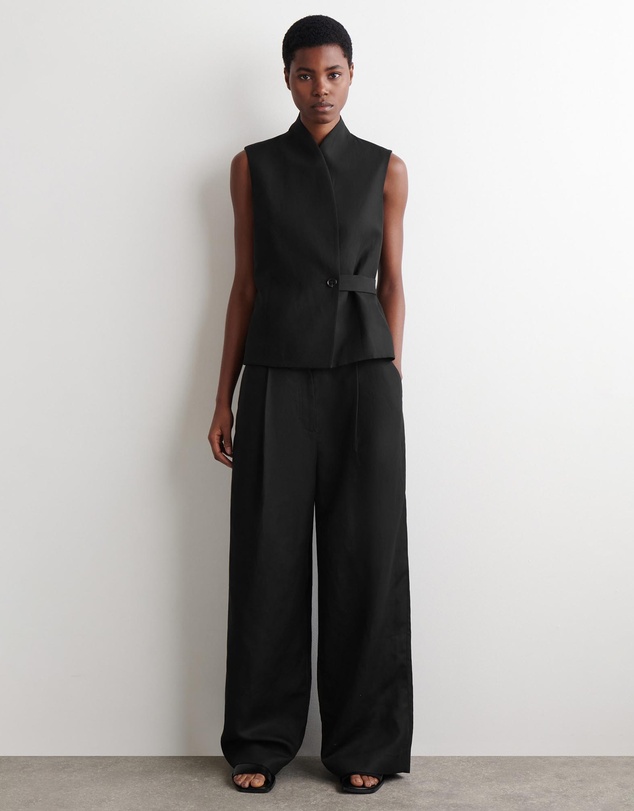 COS - Relaxed Linen-Blend Wide-Leg Trousers