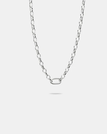 THOMAS SABO - Silver-Plated Charm Club Necklace with Connect Link