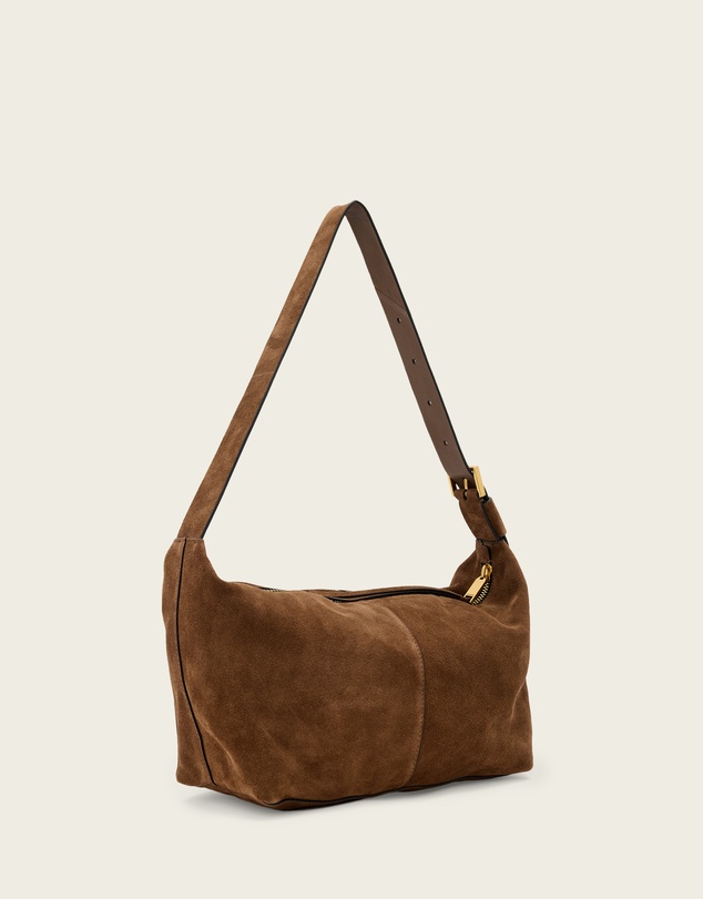 AllSaints - Jean Rey Suede Shoulder Bag