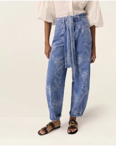 MOS The Label - Elodie Denim Barrel Pants