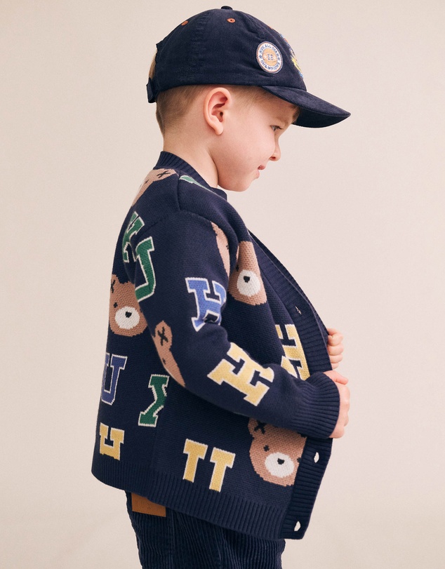 Huxbaby - Varsity Letter Hux Cardigan - Babies-Kids