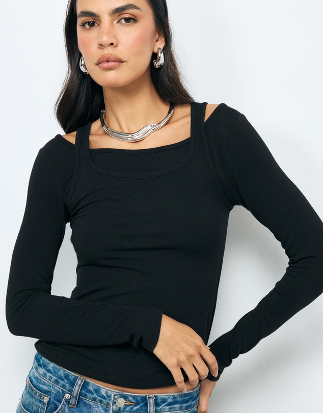 AERE - Elsa Double Layered T-Shirt