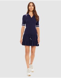 The Upside - Plume Knit Collared Dress