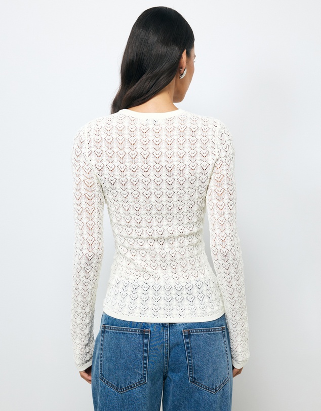 AERE - Tala Lace Knit Top