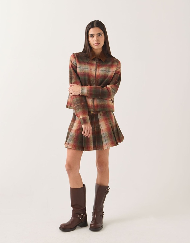 Brixton - Pleated Mini Skirt