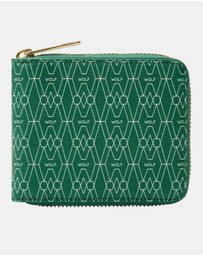 Wolf - Wolf Signature Range Zip Around Wallet Green