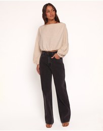 Petal & Pup - Zara Long Sleeve Top - Stone
