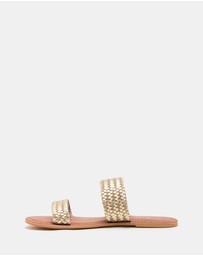 Just Because - Tonga Leather Flat Sandals